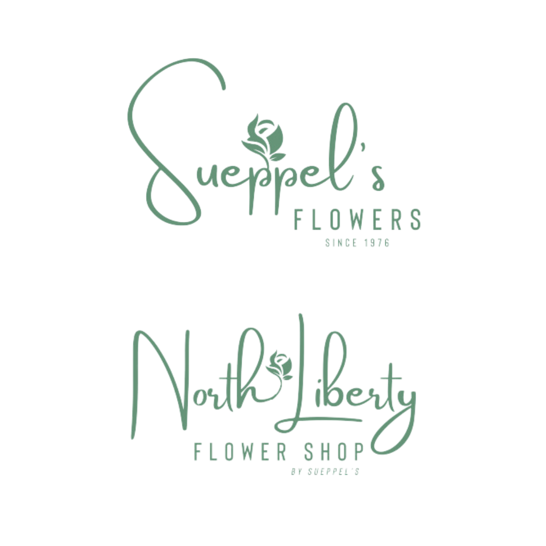 Sueppel’s Flowers and North Liberty Flower Shop logos on The Local Hub Iowa City