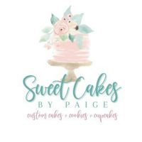 SweetCakes by Paige logo, a home baker located in North Liberty, Iowa. Logo on The Local Hub Iowa City.