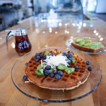 Waffles at Smash Juice Bar and Eatery on The Local Hub Iowa City