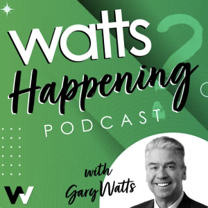 Gary Watts of Watts Group hosts the Watts Happening podcast, image on The Local Hub Iowa City