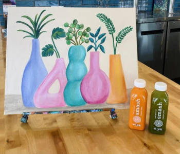 SMASH Juice Bar and Big Picture Gallery and Studio Paint and Sip The Local Hub Iowa City