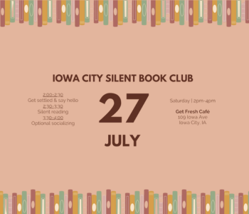 Silent Reading Book Club July Meet Up The Local Hub Iowa City