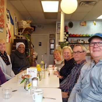 TRAIL members at Leaf Kitchen enjoying breakfast on The Local Hub Iowa City