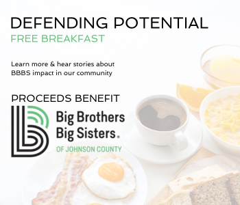 Big Brothers Big Sisters of Johnson County (BBBS) Defending Potential Free Breakfast. Event listed on The Local Hub Iowa City