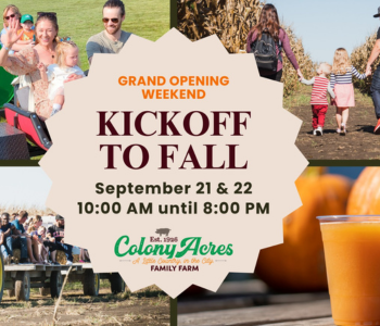 Kickoff to Fall at Colony Acres The Local Hub Iowa City