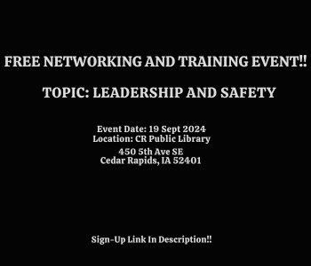 Leadership and Safety Training Event The Local Hub Iowa City