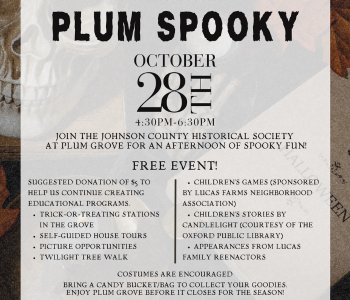 Johnson County Historical Society presents Plum Spooky. The Local Hub Iowa City