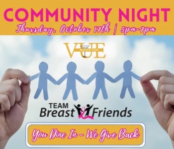 Community Night at the Vue rooftop. Team Breast Friends. The Local Hub Iowa City