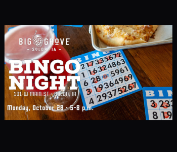 Bingo Night at Big Grove Solon. The Local Hub Iowa City