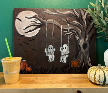 Halloween Themed Paint n Sip with Big Picture at Smash. The Local Hub Iowa City