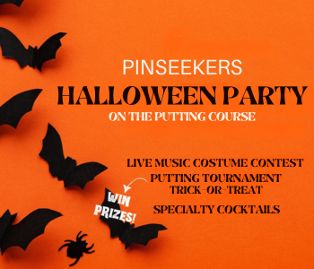 Halloween Party on the Putting course. PinSeekers Tiffin. The Local Hub Iowa City