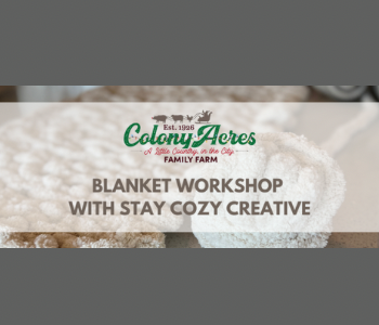 Colony Acres Blanket Workshop. The Local Hub Iowa City