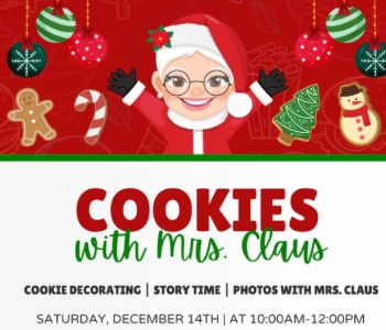 Cookie with Mrs. Claus at the Tiffin Library. The Local Hub Iowa City