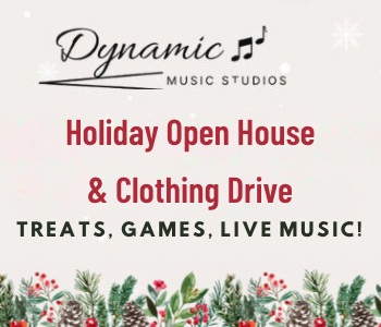 Holiday Open House and Clothing Drive at Dynamic Music Studio. The Local Hub Iowa City