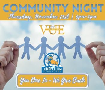 Community Night at the Vue. Longfellow PTA. The Local Hub Iowa City