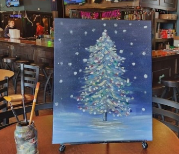 Christmas Paint n Sip at Mickys North Liberty. The Local Hub Iowa City