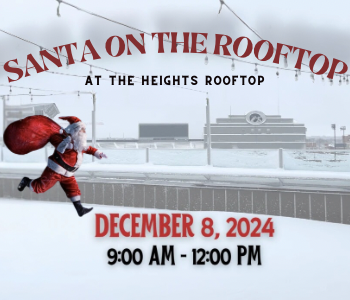 Santa on the Rooftop at The Heights Rooftop. The Local Hub Iowa City