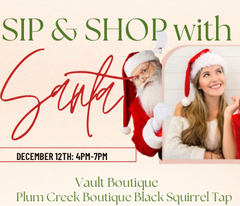 Swisher Sip and Shop with Santa. The Local Hub Iowa City