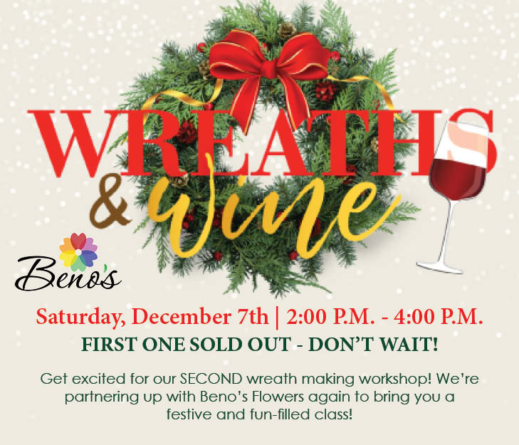 Wreaths and Wine at The Vue. The Local Hub Iowa City