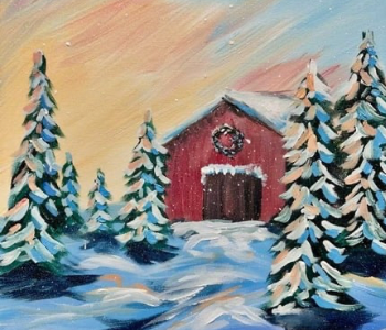 Winter Paint n Sip at Colony Acres. The Local Hub Iowa City