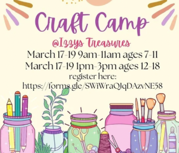 Craft Camp at Izzy’s Treasures. The Local Hub Iowa City