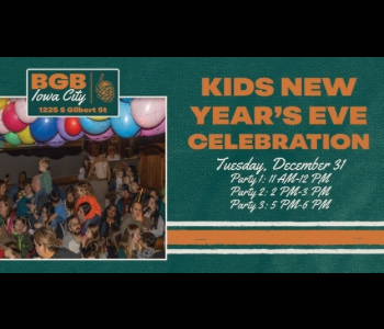 Kids New Years Eve Celebration at Big Grove Iowa City. The Local Hub Iowa City