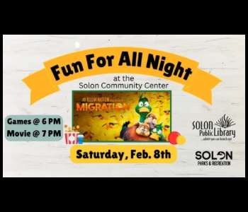 Solon Library. Fun For All Night. Migration. The Local Hub Iowa City