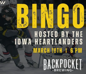 BINGO by Iowa Heartlanders, an ECHL hockey team, at Backpocket Brewing. Event on The Local Hub Iowa City