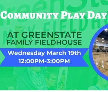 GreenState Family Fieldhouse Community Play Day. Event on The Local Hub Iowa City