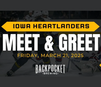 Iowa Heartlanders Meet & Greet at Backpocket Brewing. Event on The Local Hub Iowa City