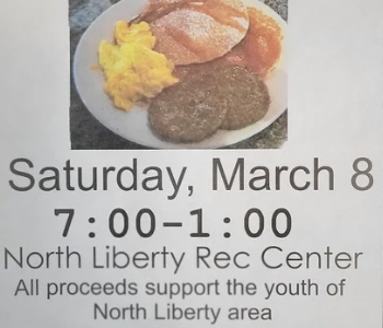 North Liberty Optimist Annual Pancake Benefit. Event on The Local Hub Iowa City