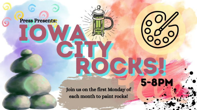 Rock Painting at Press Coffee. Event on The Local Hub Iowa City