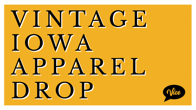 Annual Vintage Iowa Hawkeyes Apparel Drop at VICE Iowa City. Event on The Local Hub Iowa City