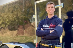 RedLine Home Repair owner, Daniel Fraser, handyman services in Iowa City. Photo on The Local Hub Iowa City