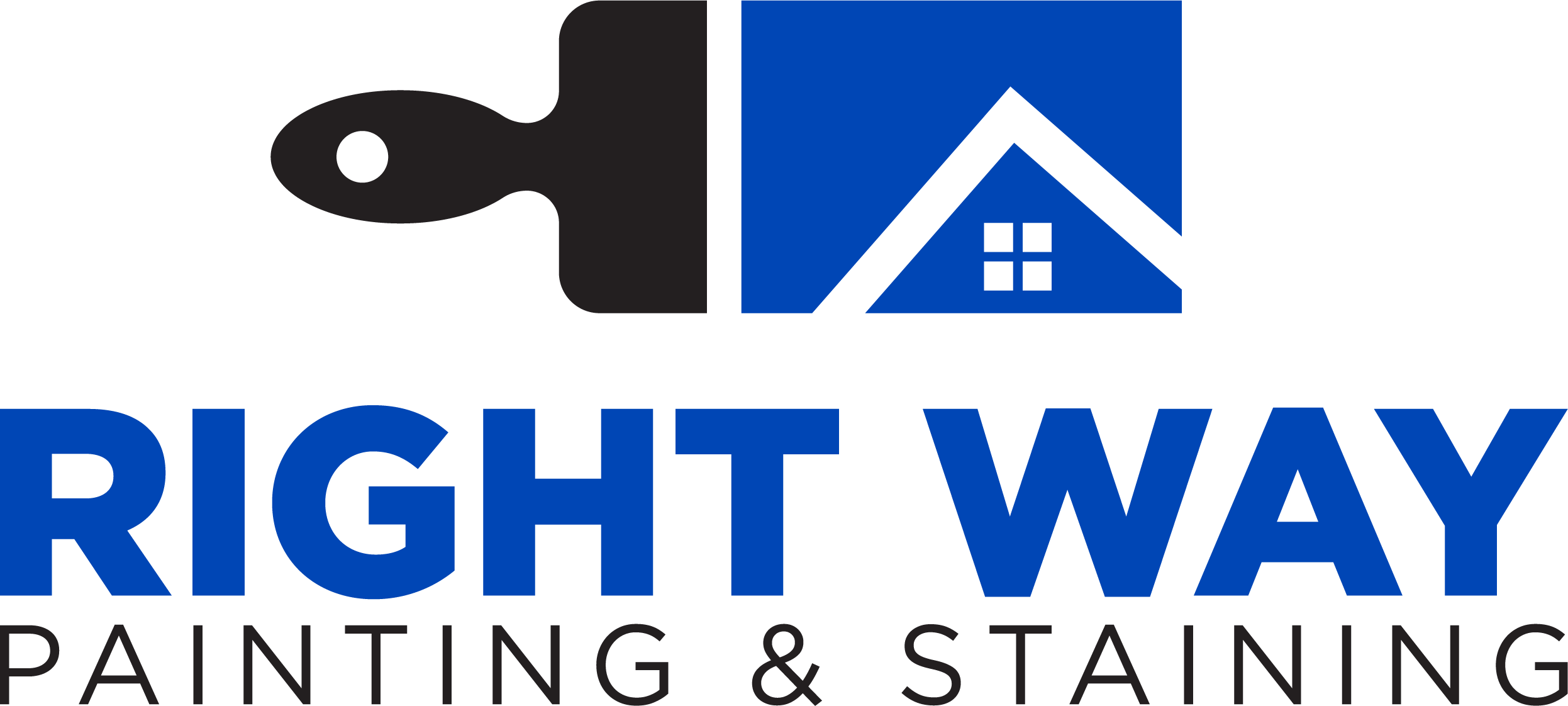 Right Way Painting & Staining logo on The Local Hub Iowa City Website
