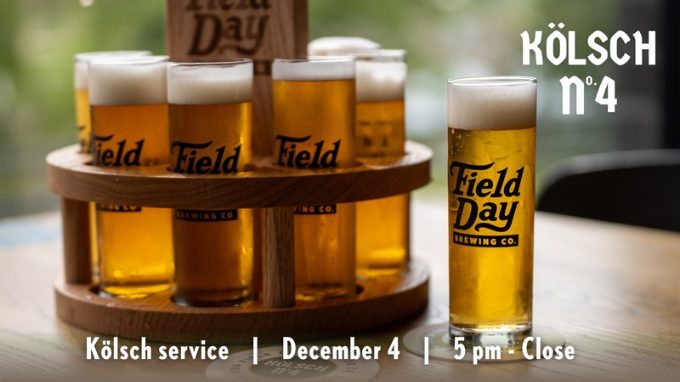 Kolsch Service at Field Day Brewing in North Liberty, Iowa. Event on The Local Hub Iowa City