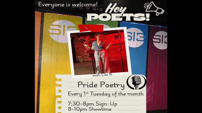 Pride Poetry at Studio 13 in Downtown Iowa City. Event featured on The Local Hub Iowa City