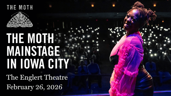 The Moth MainStage at The Englert Theatre in Downtown Iowa City. Event featured on The Local Hub Iowa City